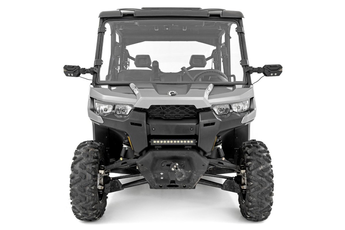 Can-Am Defender DPS HD10 Full Windshield - Rough Country - Scratch Resistant - '16-'18
